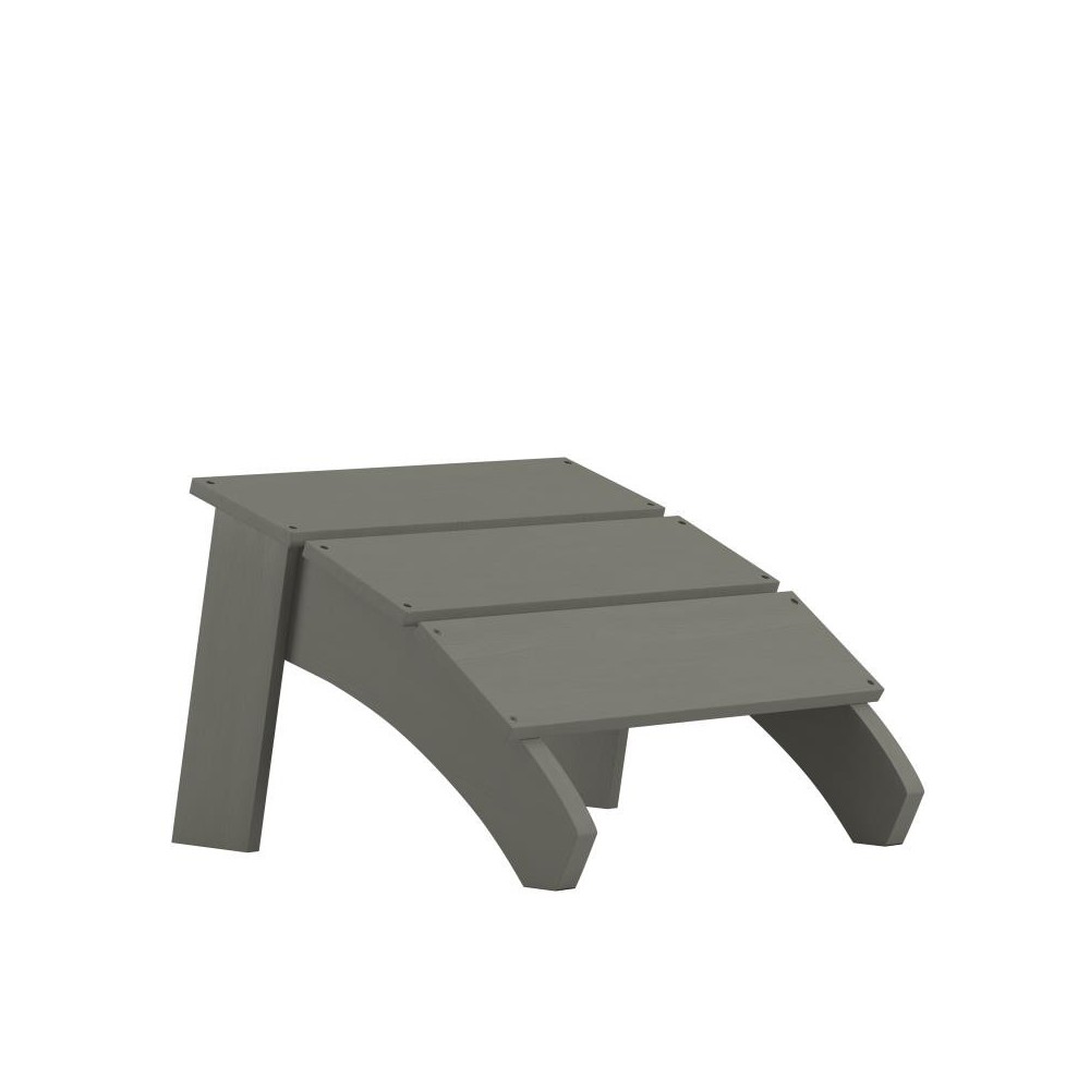 Flash Furniture Sawyer Gray Adirondack Footrest JJ-C14309-GY-GG