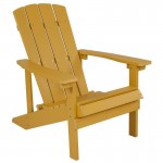 Flash Furniture Charlestown Adirondack Chair & Fire Pit JJ-C145012-32D-YLW-GG