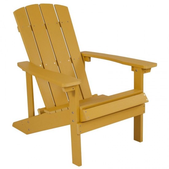 Flash Furniture Charlestown Adirondack Chair & Fire Pit JJ-C145012-32D-YLW-GG
