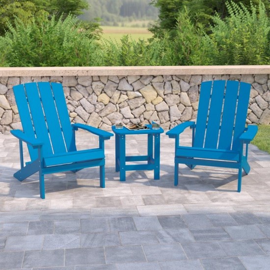 Flash Furniture Charlestown Blue Table and 2 Chair Set JJ-C14501-2-T14001-BLU-GG