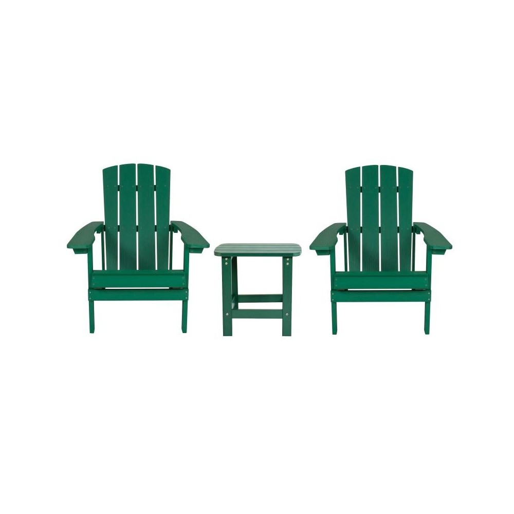 Flash Furniture Green Table and 2 Chair Set JJ-C14501-2-T14001-GRN-GG