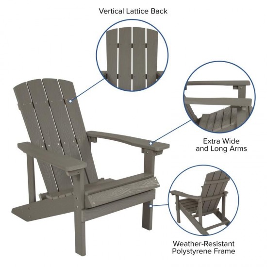 Flash Furniture Charlestown Gray Table and 2 Chair Set JJ-C14501-2-T14001-GY-GG