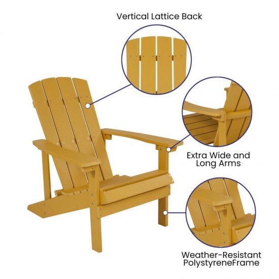 Flash Furniture Yellow Table and 2 Chair Set JJ-C14501-2-T14001-YLW-GG