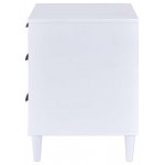 ACME Lurel Night Table, White & Weathered Oak