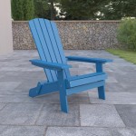 Flash Furniture Charlestown Blue Folding Adirondack Chair JJ-C14505-BLU-GG