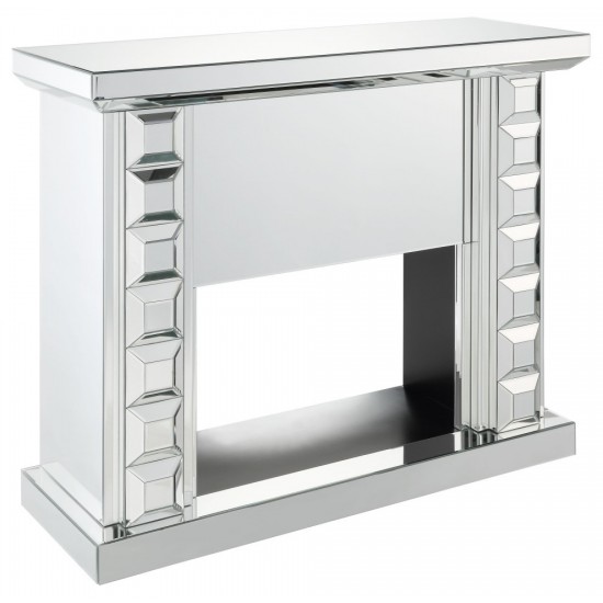 ACME Dominic Fireplace, Mirrored
