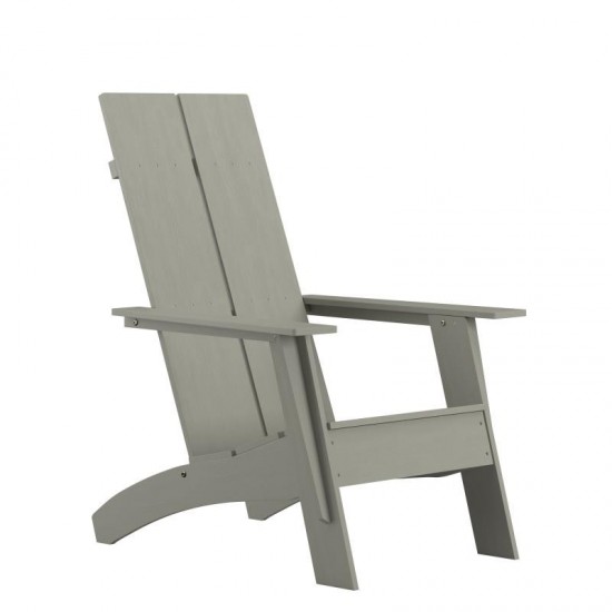 Flash Furniture Sawyer Gray Modern Adirondack Chair JJ-C14509-GY-GG