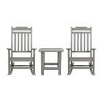 Flash Furniture Winston Gray Table and 2 Chair Set JJ-C14703-2-T14001-GY-GG