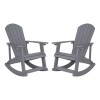 Flash Furniture Savannah 2 Pack Gray Resin Rockers JJ-C14705-GY-2-GG