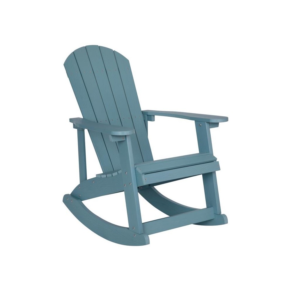 Flash Furniture Savannah Sea Foam Resin Rocking Chair JJ-C14705-SFM-GG