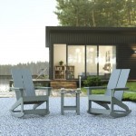 Flash Furniture Finn 2PK Gray Rockers & Side Table JJ-C14709-2-T14001-GY-GG