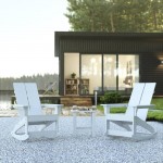 Flash Furniture Finn 2PK White Rockers & Side Table JJ-C14709-2-T14001-WH-GG
