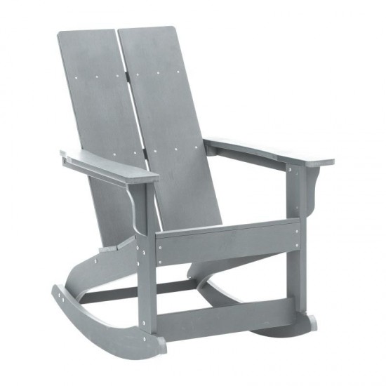 Flash Furniture Finn Gray Resin Rocking Chair JJ-C14709-GY-GG