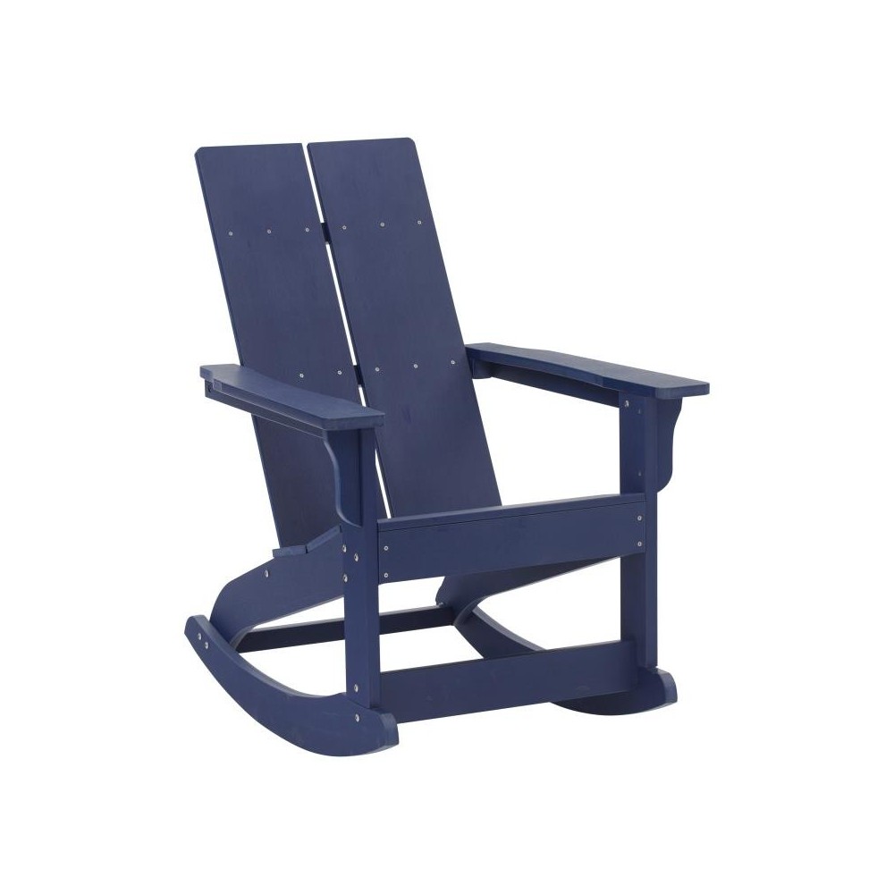 Flash Furniture Finn Navy Resin Rocking Chair JJ-C14709-NV-GG