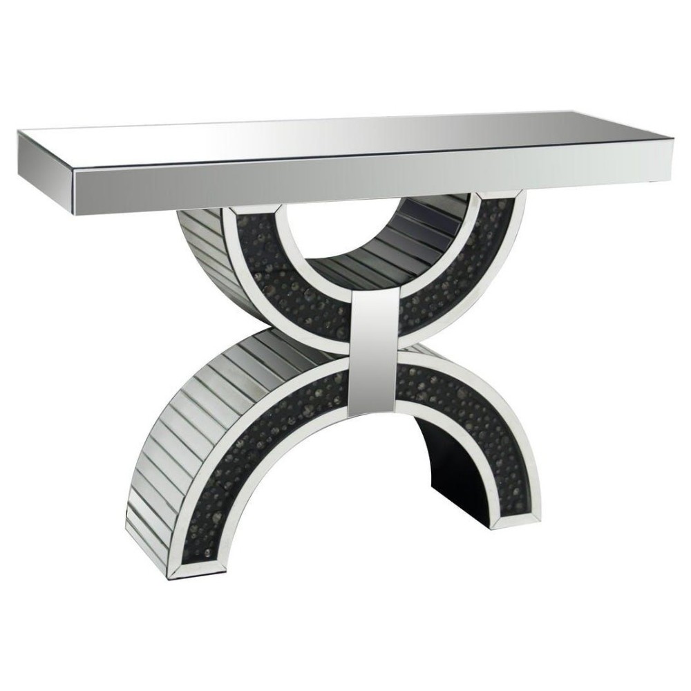 ACME Noor Console Table, Mirrored