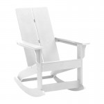 Flash Furniture Finn White Resin Rocking Chair JJ-C14709-WH-GG