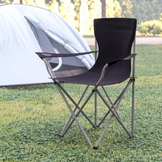 Flash Furniture Black Folding Camping Chair JJ-CC303-BK-GG