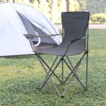 Flash Furniture Gray Folding Camping Chair JJ-CC303-GY-GG