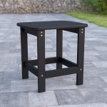 Flash Furniture Charlestown Black Adirondack Side Table JJ-T14001-BLK-GG