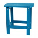 Flash Furniture Charlestown Blue Adirondack Side Table JJ-T14001-BLU-GG