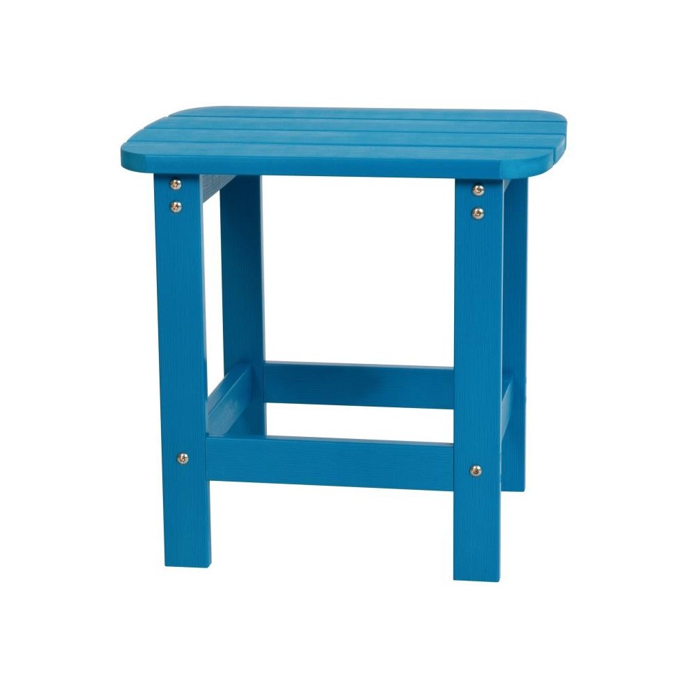 Flash Furniture Charlestown Blue Adirondack Side Table JJ-T14001-BLU-GG