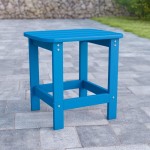 Flash Furniture Charlestown Blue Adirondack Side Table JJ-T14001-BLU-GG