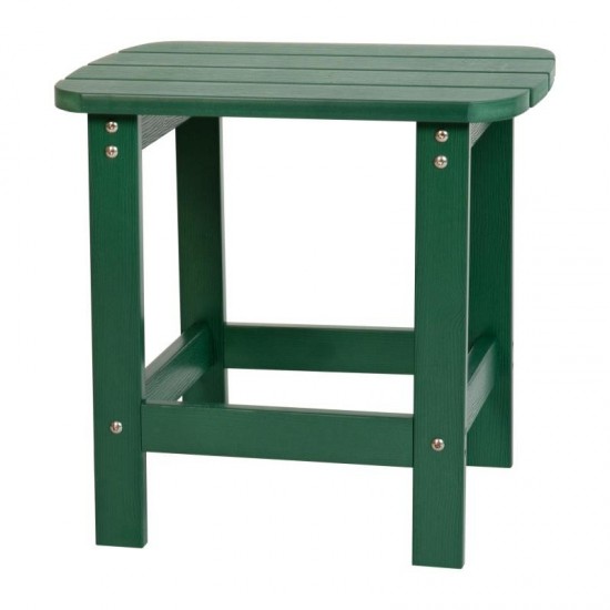 Flash Furniture Charlestown Green Adirondack Side Table JJ-T14001-GRN-GG