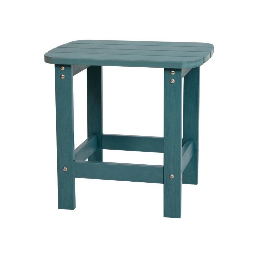 Flash Furniture Charlestown Sea Foam Adirondack Side Table JJ-T14001-SFM-GG