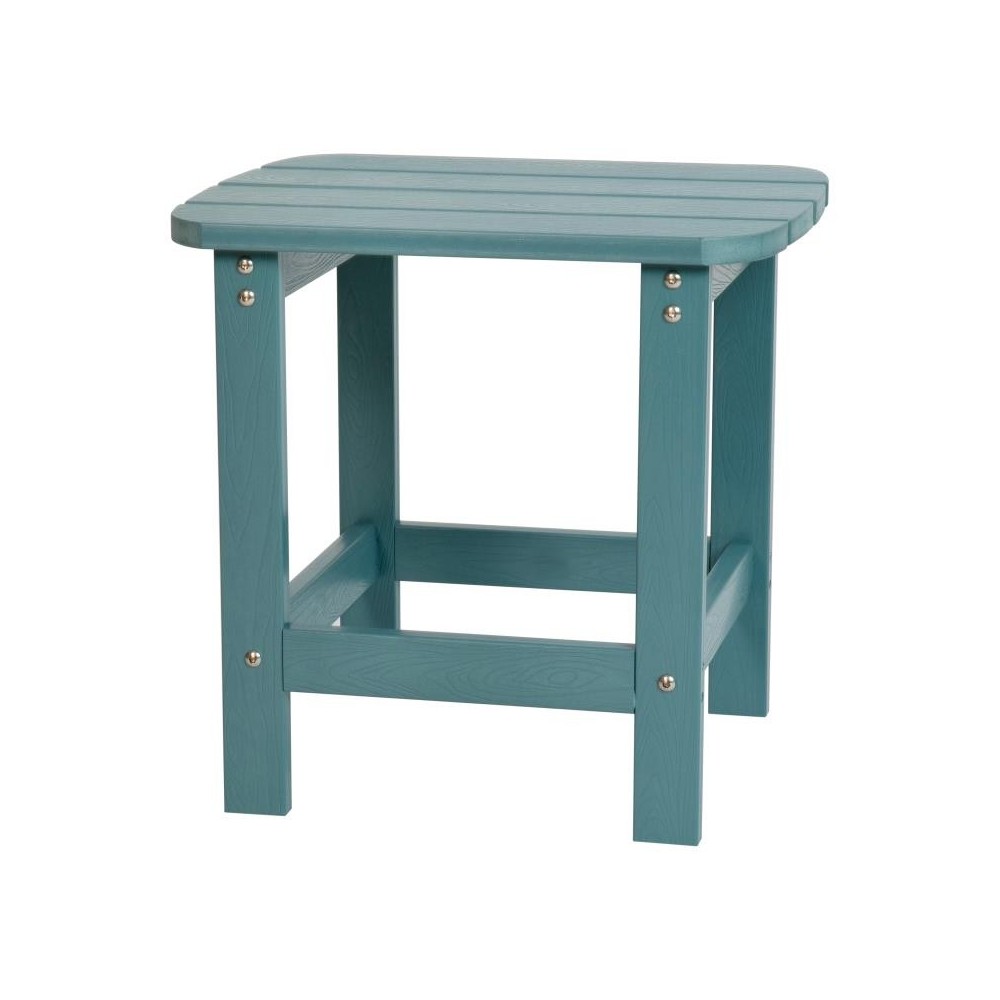 Flash Furniture Charlestown Teal Adirondack Side Table JJ-T14001-TL-GG