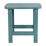 Flash Furniture Charlestown Teal Adirondack Side Table JJ-T14001-TL-GG