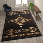 Flash Furniture Brown Rug KP-RG2814-810-BN-GG