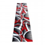 Flash Furniture Atlan Collection 2x7 Red Abstract Rug KP-RG951-27-RD-GG