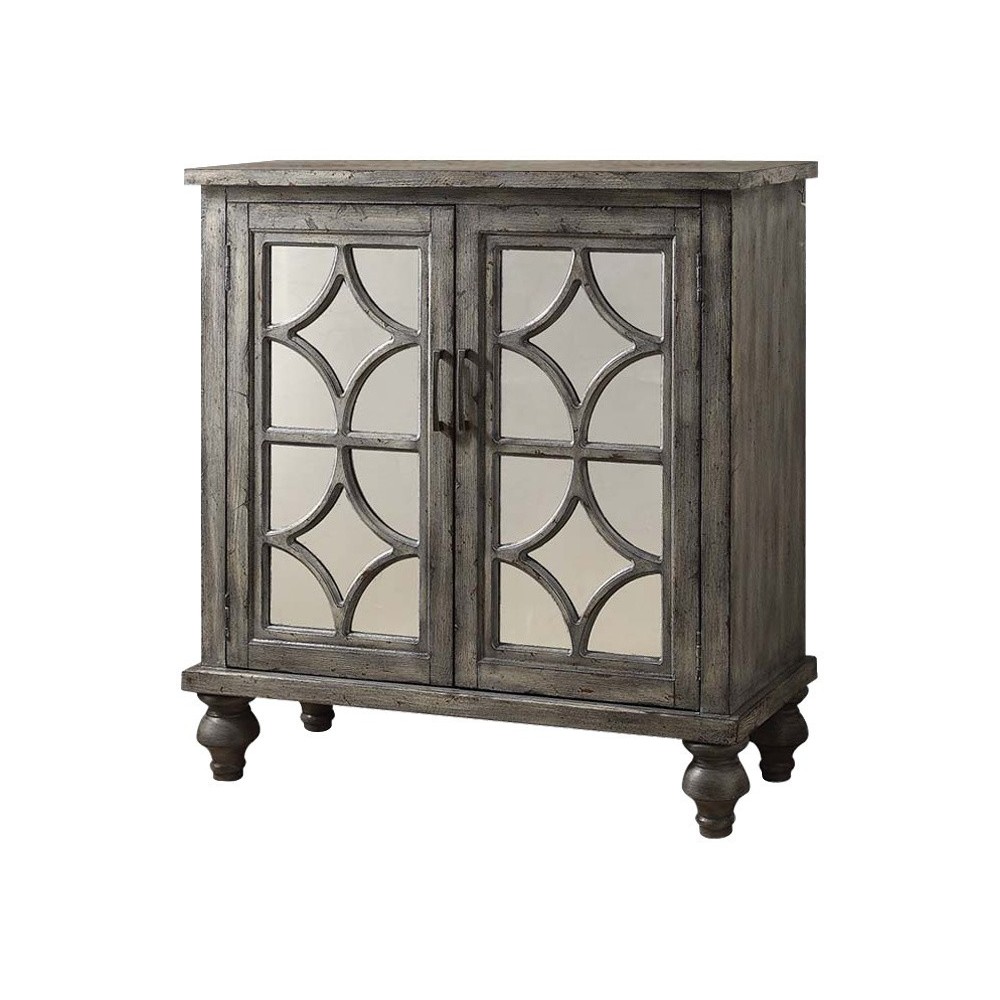 ACME Velika Console Table, Weathered Gray