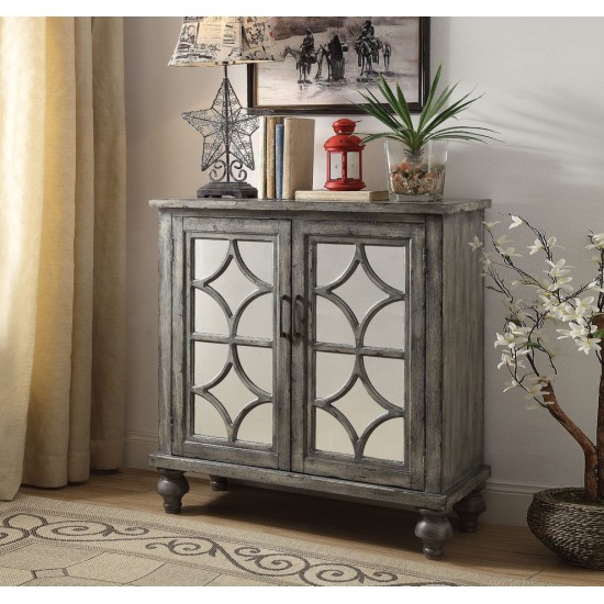 ACME Velika Console Table, Weathered Gray