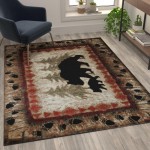 Flash Furniture Brown Rug KP-RGB3940-57-BN-GG