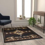 Flash Furniture Brown Rug KP-RGB9072-45-BN-GG