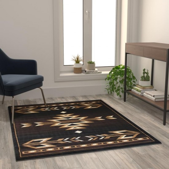 Flash Furniture Brown Rug KP-RGB9072-45-BN-GG