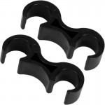 Flash Furniture Lowe Black Plastic Gang Clips LE-3-BK-GANG-GG