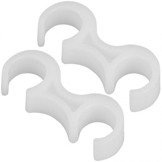 Flash Furniture Lowe White Plastic Gang Clips LE-3-WHITE-GANG-GG