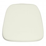 Flash Furniture Louise Ivory Fabric Cushion LE-L-C-WHITE-GG