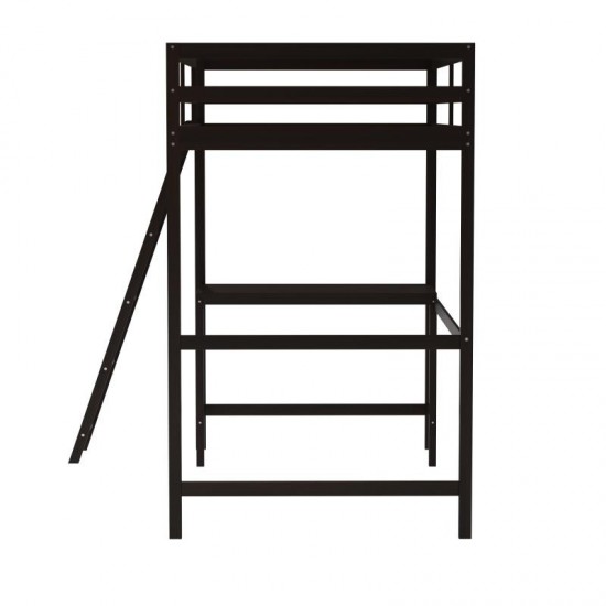 Flash Furniture Riley Espresso Twin Loft Bed Frame MH-LBD5-ESP-T-GG