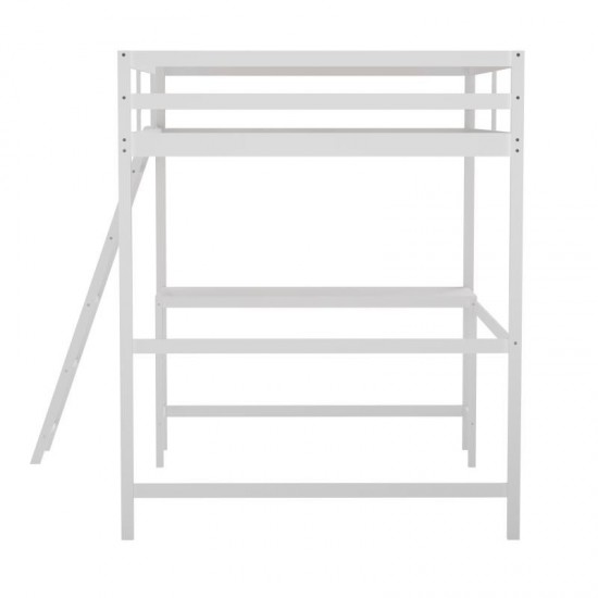 Flash Furniture Riley White Full Loft Bed Frame MH-LBD5-WH-F-GG