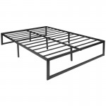 Flash Furniture Bentley 14 Inch Full Metal Bed Frame MP-XU-BD10001-F-BK-GG