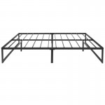 Flash Furniture Bentley 14 Inch Full Metal Bed Frame MP-XU-BD10001-F-BK-GG