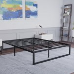 Flash Furniture Bentley 14 Inch Full Metal Bed Frame MP-XU-BD10001-F-BK-GG