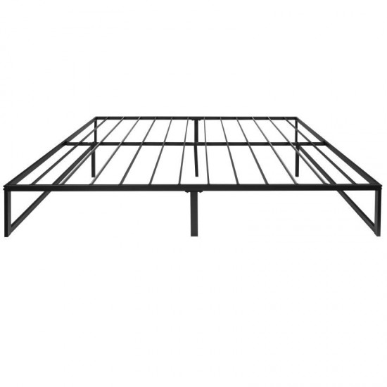 Flash Furniture Bentley 14 Inch King Metal Bed Frame MP-XU-BD10001-K-BK-GG