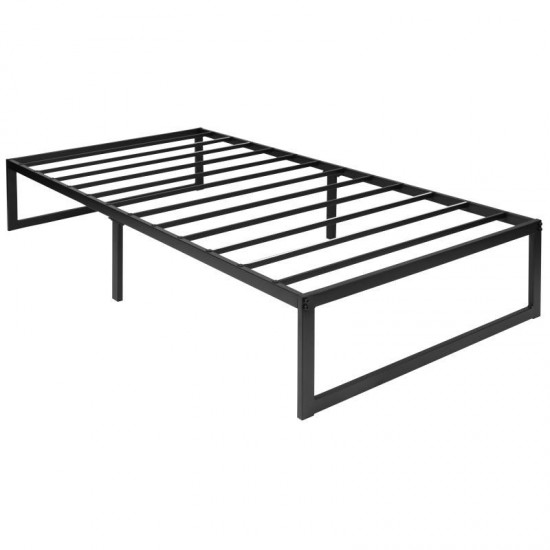 Flash Furniture Bentley 14 Inch Twin Metal Bed Frame MP-XU-BD10001-T-BK-GG