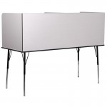 Flash Furniture Michael Grey Double Study Carrel MT-M6222-DBLSC-GRY-GG