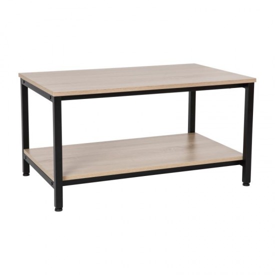 Flash Furniture Emerson Driftwood 2 Shelf Coffee Table NAN-JH-17163-GG