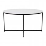 Flash Furniture Marble/Black Coffee Table NAN-JH-1787CT-MRBL-BK-GG